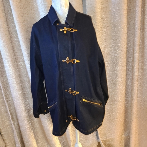 Ralph Lauren Navy Blue Jacket with Gold Accents - Picture 1 of 6